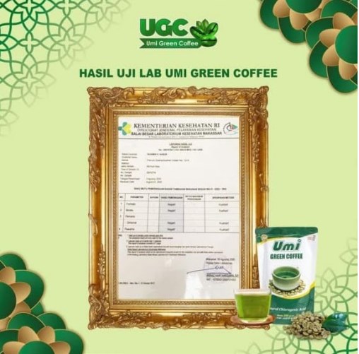 hasil uji lab umi green coffee